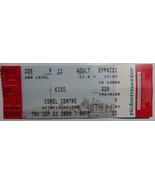 Kiss 2000 Full Ticket Stub Ottawa Corel Center Original NM Gene Simmons ... - $14.75