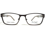 Float Kinder Brille Rahmen K51 BRN Brown Gestreift Cat Eye Voll Felge 47... - $55.91