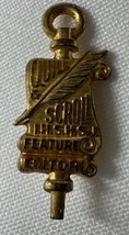 Quill And Scroll I.H.S.H.S.J. Advertising Manager Vintage Lapel Pin Pendant - £7.60 GBP