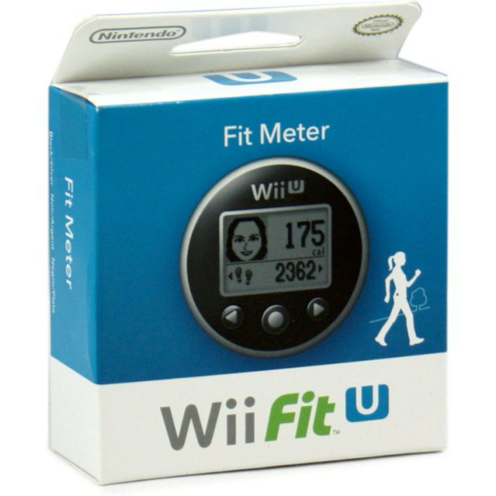 Nintendo Wii Fit U Meter Black/Silver WUP-017 WUP A SMKB USZ wiiu step counter - $12.18