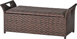 Wing Outdoor Storage Bench In Multibrown From Christopher Knight Home. - £163.44 GBP