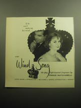 1958 Prince Matchabelli Wind Song Perfume Ad - If he can&#39;t make up his mind - £14.62 GBP