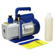 Rotary Vane Deep Vacuum Pump Hvac Ac Air Tool R410A R134 3,5Cfm 1/4H W/Free Oil - £82.90 GBP