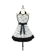 Two Tier Floral Vintage Inspired Apron - £33.83 GBP