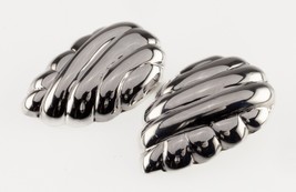 Sterling Silver Clip-On Leaf Earrings Gorgeous! - £93.10 GBP