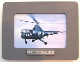 Framed 4&quot; X 6&quot; Print of a United States Navy Sikorsky HO3S-1 rescue Heli... - £11.83 GBP