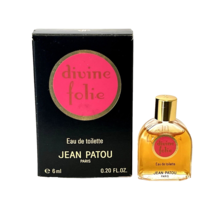 Vintage Jean Patou Divine Folie Miniature Perfume Almost Full 0.20oz Tra... - $38.60