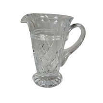 Vintage8&quot; Antique ABP American Brilliant Cut Clear Crystal Pitcher Jug Carafe - £48.55 GBP