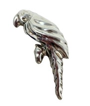 Vintage Parrot Bird Brooch  Mexico 935 Sterling Silver  TS-107 Taxco Pin - £39.00 GBP