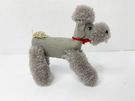 Steiff Wool Poodle Grey Plush 1506 Muffie&#39;s Pal Bild Lilli German Felt RARE!!! - £131.76 GBP