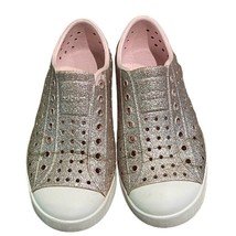 Native Jefferson Milk Bling Glitter Pink Waterproof Sneaker Size C13 - £12.56 GBP
