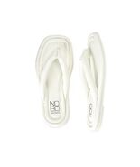 Thong Flip Flops Sandal White Floatie Chunky Puffy Cushion Comfort Sole ... - $21.32 CAD
