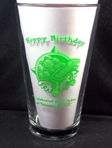 Pint beer glass green decal I celebrated my Birthday at Terrapin Beer Co - £6.91 GBP