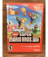 New Super Mario Bros. Wii (Nintendo Wii, 2009) Complete With Manual, Tested - $23.74