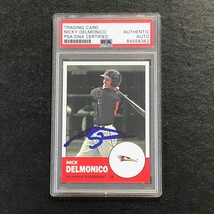 2012 Topps Heritage Minor League #55 Nicky Delmonico Signed Card PSA Slabbed Aut - $49.99