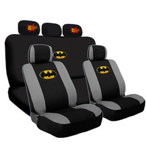 For Jeep Car SUV Deluxe Batman Seat Cover Classic BAM Headrest Covers Set - $53.00