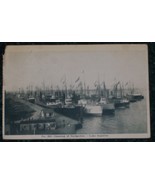 c1851-1907 Green Postage Stamp on LAKE SUPERIOR B+ W POSTCARD Starks Cro... - $474.98 MXN