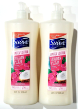 2 Pack Suave Limited Edition Tahitian Escape Coconut Milk Hibiscus Body Wash - $23.99