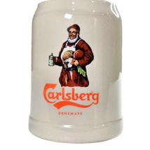 Vintage Carlsberg Danemark Beer Stein Mug Stoneware 0.5 L GERZ W. Germany Grey - £14.37 GBP