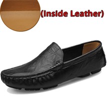 SURGUT Leather &amp;  Vintage Genuine Leather Soft Loafers for Men Slip On Moccasins - £50.08 GBP