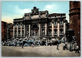 Colored Postcard Of Roma Fontana di Trevi  Rome Italy The Trevi Fountain - £11.08 GBP