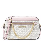 Michael Kors Jet Set Item Large Logo Chain Crossbody Bag Vanilla Powder ... - £78.34 GBP