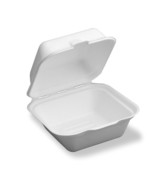 InnoPak White 6x6&quot; Compostable Molded Fiber Clam Shell Food Container 25... - $1,365.64 MXN