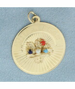 Mother Dear Gemstone Flower Basket Charm in 14k Yellow Gold  - $541.68 CAD