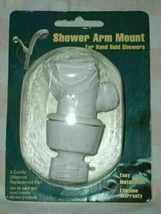 Shower Arm Mount for Hand Held Showers White - $9.99