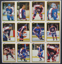 1990-91 Bowman Winnipeg Jets Team Set of 12 Hockey Cards - £2.33 GBP