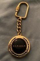 Caesar’s Palace Keychain Gold &amp; Black Hotel Casino 4” Long Key Ring - £4.47 GBP