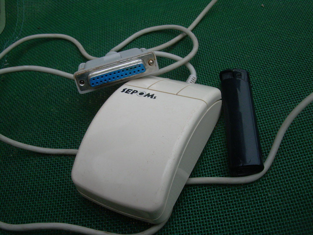 Rare Vintage Sepom DB25 connector track ball mouse three button about 1988 - $29.69