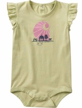 Carhartt Female Cotton Girls&#39; Short-Sleeve Day on the Farm Bodysuit - $7.99