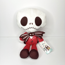 Jack Skellington Plush Disney The Nightmare Before Christmas Red Brown S... - $20.31 CAD