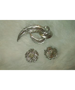 Vintage Sarah Coventry jewelry Clip Earrings and Pin Brooch Set GUC - €12,92 EUR