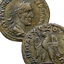 TRAJAN DECIUS. 4 dots •••• Officina, Tetradrachm Eagle. Scarce Large Roman Coin - £156.18 GBP