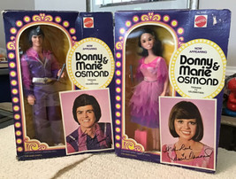 Donny and Marie Osmond Mattel Dolls #9767 and #9768 Vintage 1976, NEW IN BOXES - $148.49
