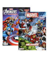 2 PC Avengers Coloring Books Jumbo Color Fun Activity Superheroes Kids A... - $23.99