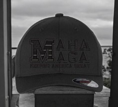 Trump Hat Make America Great Again Hat MAGA MAHA Healthy Again Fitted Trump Hat - £20.86 GBP