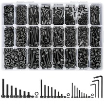 1710Pcs Metric Bolt Assortment M2 M3 M4, 21 Sizes 4Mm To 30Mm Upgraded Zinc - $31.99