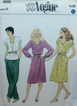 Vogue Sewing Pattern 8025 Misses Dress Top Size 8 Vintage - $6.00