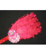 NEW "HOT PINK Flower" Nagorie Feather Headband Girls Hair Bow Hairbow Photograph - £7.81 GBP