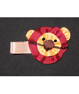 NEW &quot;LION&quot; Ribbon Sculpture Girls Hairbow Clip Clippie Hair Bow Boutique... - £3.18 GBP