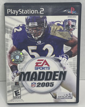 EA Sports Madden NFL 2005 PS2 Playstation 2 Complete 2004 - £4.14 GBP