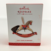 Hallmark Keepsake Christmas Ornament Forty Years Of Memories Rocking Horse 2013 - £23.35 GBP