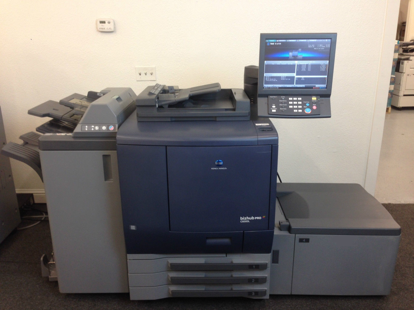 Konica Minolta Bizhub Pro C6000L Copier Printer Scanner Finisher LCT, on... - $21,770.10