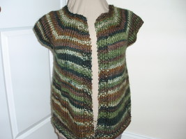 Handmade vest knit acrylic  - $41.07 CAD