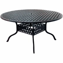 Cast Aluminum Outdoor Patio Dining Table 60&quot; - Desert Bronze - $940.00