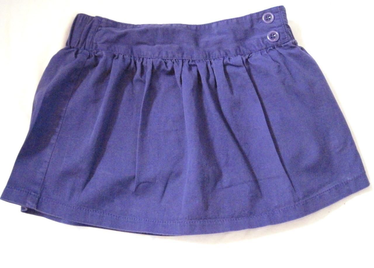 Girls Size  L 10/12 Purple Skort Faded Glory Cotton Blend Elastic Waist - £6.17 GBP