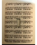 Sheet Music  Metal Switch Plate Music - $9.25